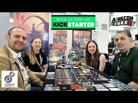 Interview with Cogito Ergo Meeple at Airecon - Designers of Solar 175 Board Game Live on Kickstarter
