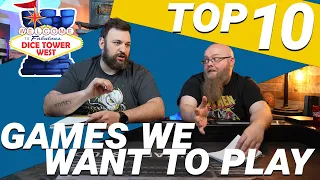 Top 10 Games We Want To Play At Dice Tower West
