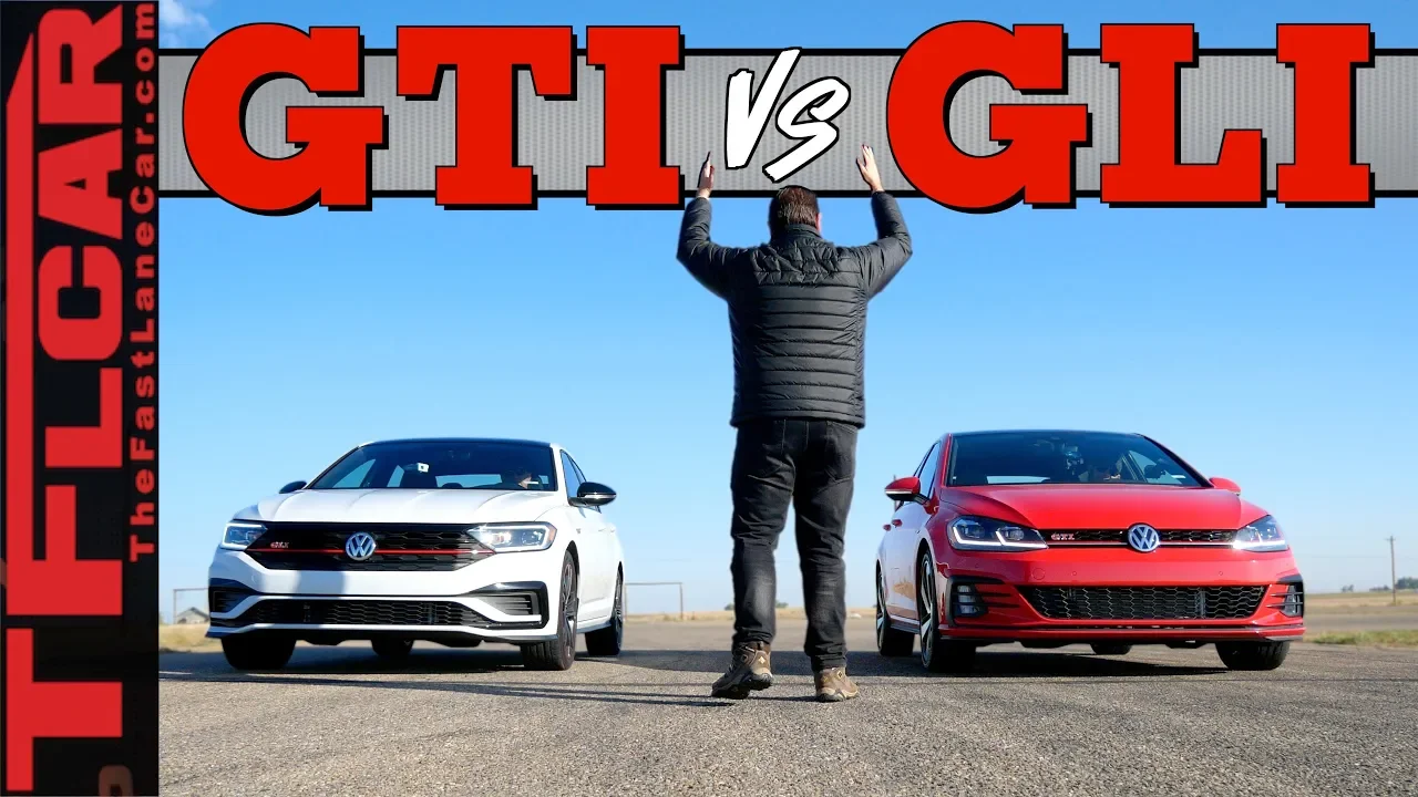 Drag Race - Is The 2019 Golf GTI REALLY Quicker than the Jetta GLI?