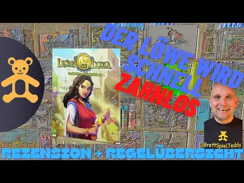 Lions of Lydia -Spiel - Rezension + Regeln - Brettspiel Teddy - Board Games
