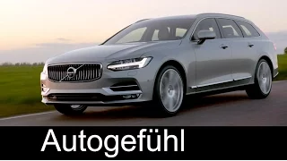 All-new Volvo V90 reveal Exterior/Interior design preview estate 2017 neuer Kombi - Autogefühl