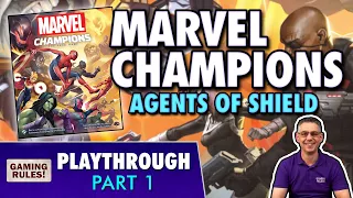 Marvel Champions: Agents of Shield - Campaign Playthrough Part 1
