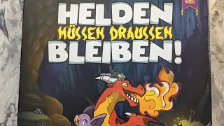 Helden müssen draußen bleiben! Unboxing inkl. Erweiterungen (dt. Ausgabe von Keep the Heroes Out!)
