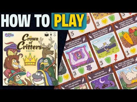 Crown of Critters | How to Play | Learn to Play in 8 Minutes! | Assemble the Best Team of Critters!