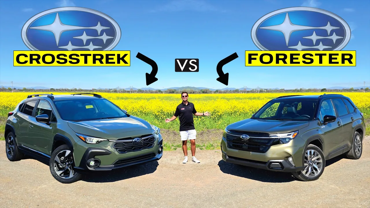 BEST SUBARU SUV?? -- 2025 Subaru Forester vs. 2025 Subaru Crosstrek: Comparison