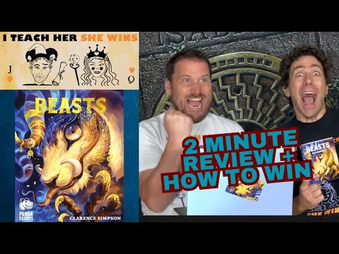 Beasts in 2 Minutes! Comedy Intro & First Impressions – I Teach Her She Wins | Dice Tower Feature