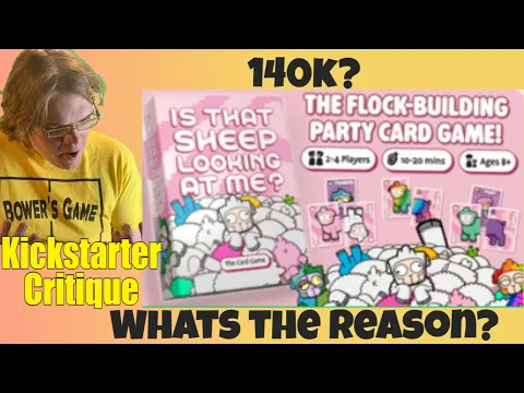 Is That Sheep Looking At Me? The Card Game (D+) 54 Cards, 35 Bucks Kickstarter Critique Review