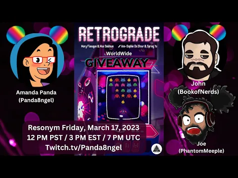 Live Teach & Playthrough | Retrograde from Resonym on Tabletopia | Twitch VOD