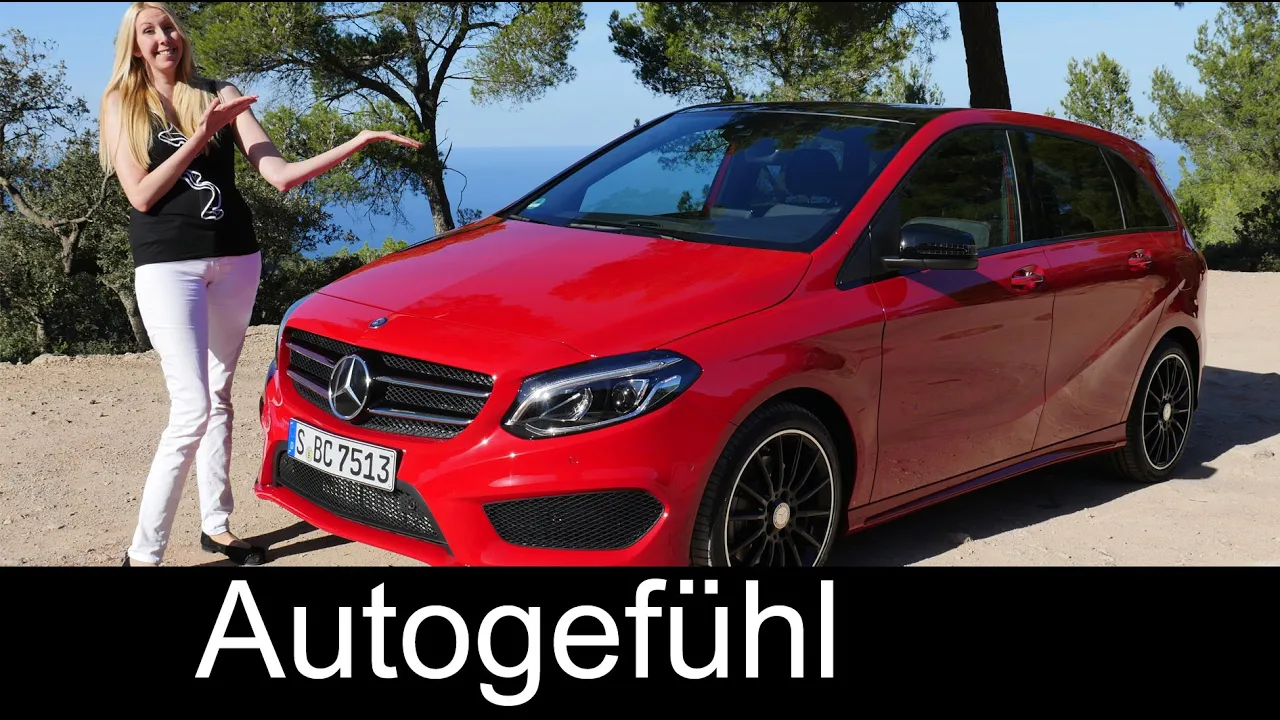 Mercedes B-Class B-Klasse AMG-Line B220 MPV FULL REVIEW test driven Facelift 2016 - Autogefühl