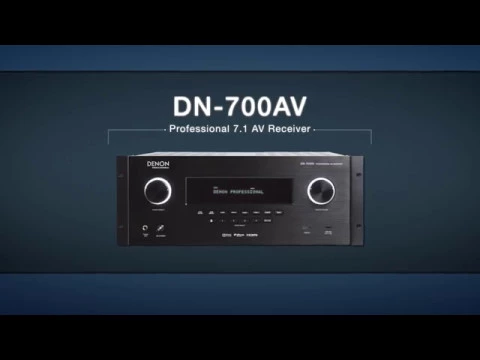 Product video thumbnail for Denon Pro DN-700AV 7-1 Channel A/V Reciever