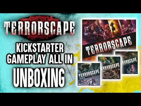 TERRORSCAPE - Kickstarter Gameplay All-In Pledge Unboxing / How to build the mansion