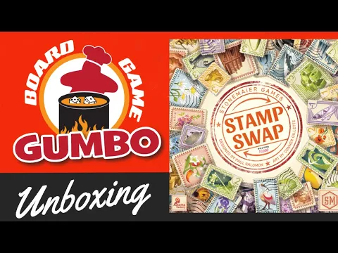 Board Game Gumbo: Unboxing Stamp Swap and the Stamp Swap Realm