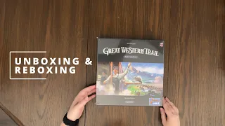 Great Western Trail: Rails to the North Expansion - Board Game Unboxing & Reboxing - See In The Box