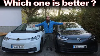 VW Id.3 Pure 45 kWh vs Pro 58 kWh