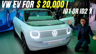 20,000 $ Volkswagen EV! The ID Life shows the small electric VW ID2 or VW ID1