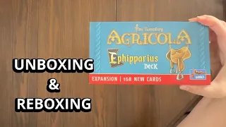 Agricola: Ephipparius Deck Expansion - Quick Look Unboxing - What's in the box?