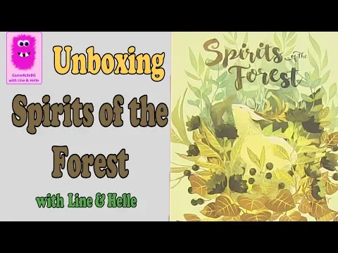 Spirits of the Forest Deluxe edition, Unboxing (In English, board game, kickstarter)