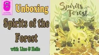 Spirits of the Forest Deluxe edition, Unboxing (In English, board game, kickstarter)