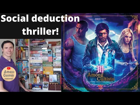 Among Cultists Among Us board game social deduction unboxing teaser trailer preview AmassGames party