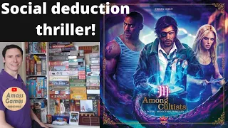 Among Cultists Among Us board game social deduction unboxing teaser trailer preview AmassGames party