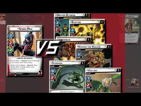Marvel Champions: Spider-Man (Miles Morales) solo vs The sinister 6