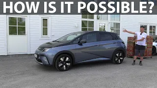 BYD Dolphin banana box test