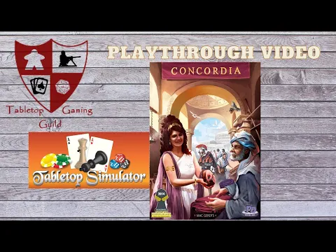 Concordia Playthrough on Tabletop Simulator