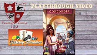 Concordia Playthrough on Tabletop Simulator