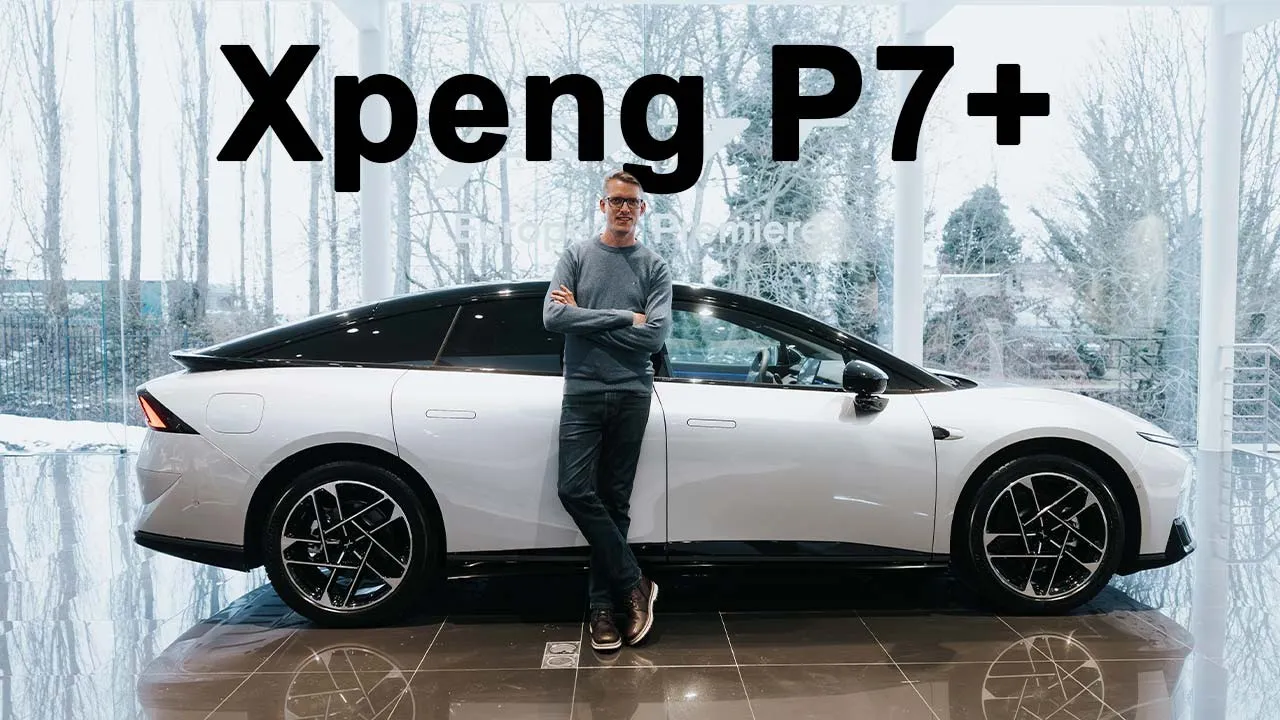 Nya elektriska fastbacken Xpeng P7+, en först titt
