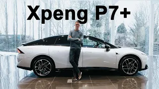Nya elektriska fastbacken Xpeng P7+, en först titt