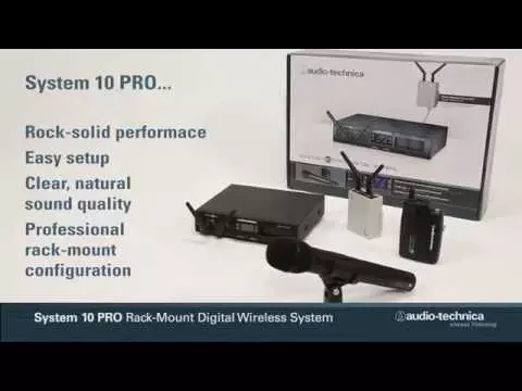 Product video thumbnail for Audio-Technica ATW-1312 System 10 PRO Body-Pack &amp; Handheld Mic System