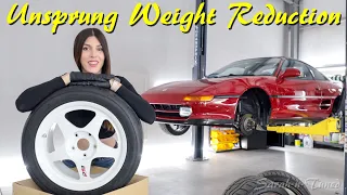 Losing Unsprung Weight! // My MR2's Double Stagger Wheel & Tire Setup