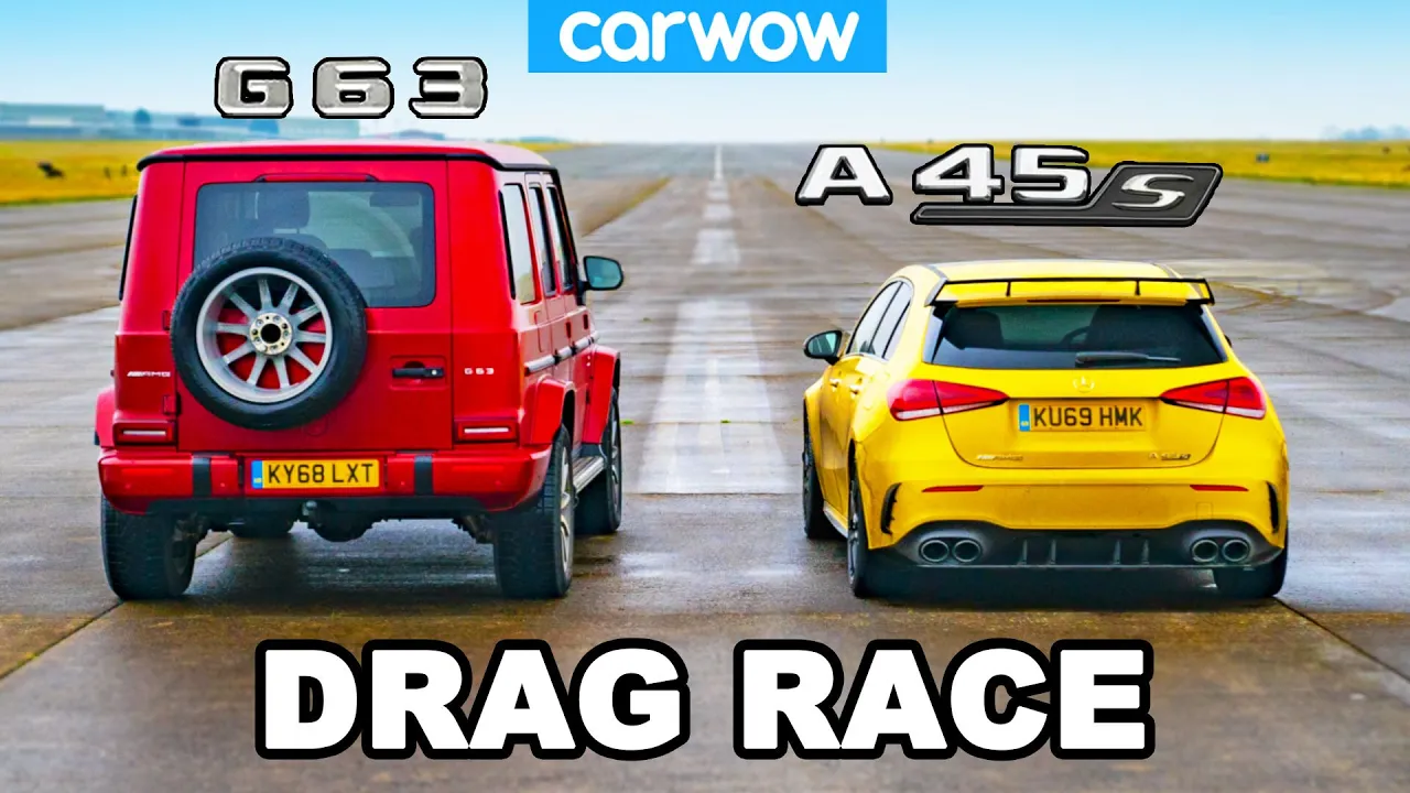 AMG G63 vs A45 S: DRAG RACE... of my two daily drivers!