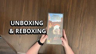 7 Wonders: Cities Expansion - Unboxing and Reboxing - What's in the Box?