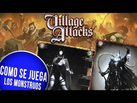 VILLAGE ATTACKS español. Cómo jugar. Los monstruos