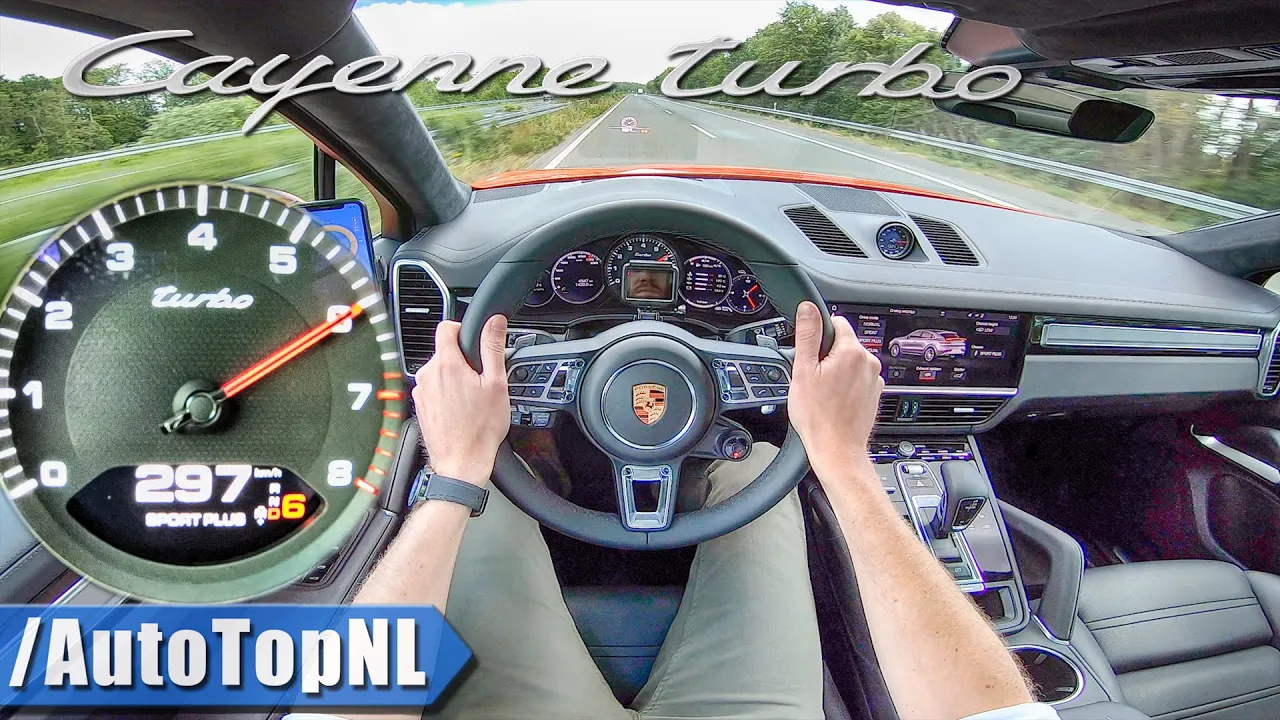 2020 Porsche Cayenne TURBO Coupe 297km/h AUTOBAHN POV by AutoTopNL
