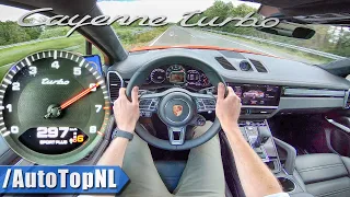 2020 Porsche Cayenne TURBO Coupe 297km/h AUTOBAHN POV by AutoTopNL