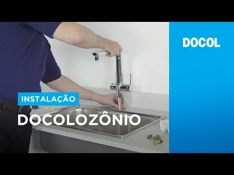 Torneira Monocomando para Pia de Cozinha Bica Alta Cromada Ozônio Docol