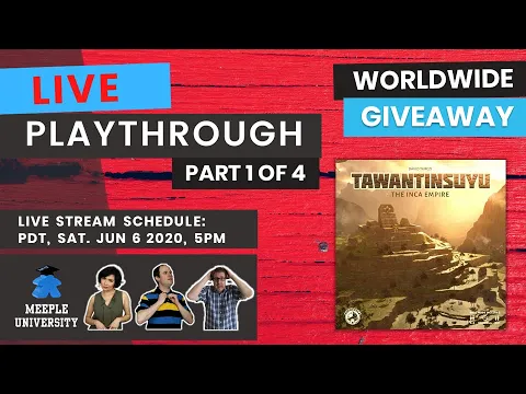 LIVE - Tawantinsuyu: The Inca Empire Board Game -Tabletopia Playthrough + Giveaway + Rainer (1 of 4)