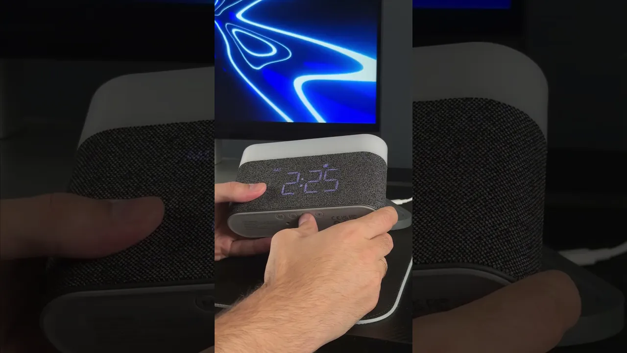 Нічник з бездротовою зарядкою Proove Day and Night темно-сірий