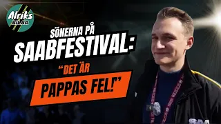 Saabfestival: "Det är pappas fel" – sönerna på Saabloppis!