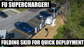 Tesla's Folding Unit (FU) Supercharger Is a Masterclass in Site Execution