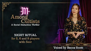 Night Ritual: 5, 6 & 8 players with Seer | Among Cultists: A Social Deduction Thriller | Becca Scott
