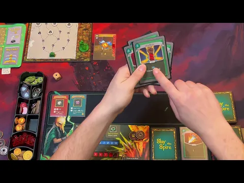 Slay the Spire: The Board Game - Ascension 2 Silent Solo Playthrough (Act 1)