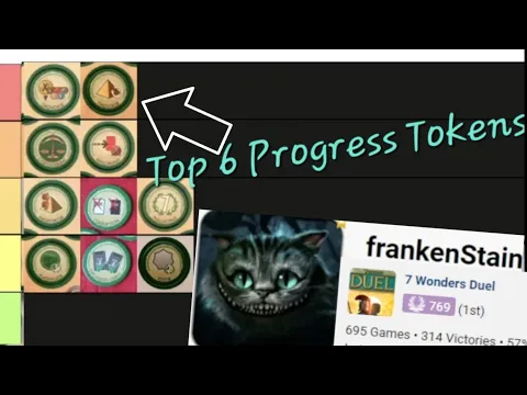 Top 7 Wonders Duel Player: "Power 6" Progress Tokens