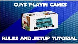 Paperback: Rules And Setup Tutorial