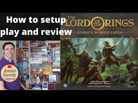 Lord of the Rings: Journeys to Middle-Earth how to setup play and review AmassGames 4K #UKGE
