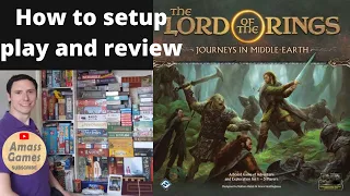 Lord of the Rings: Journeys to Middle-Earth how to setup play and review AmassGames 4K #UKGE