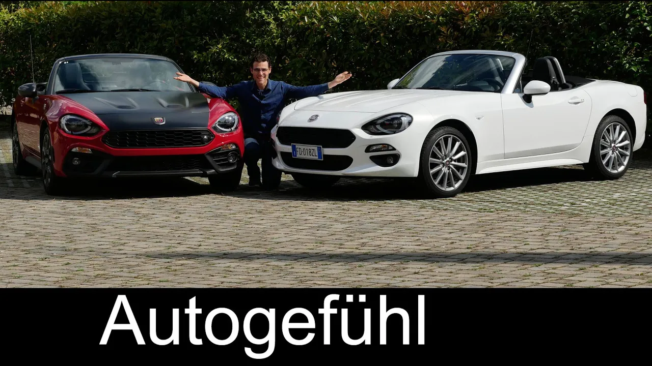 Fiat 124 Spider vs Abarth 124 Spider FULL REVIEW test driven comparison all-new neu 2017 & vintage