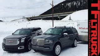 2015 Lincoln Navigator vs GMC Yukon Denali vs the Ike Gauntlet Towing Test (Part 1)